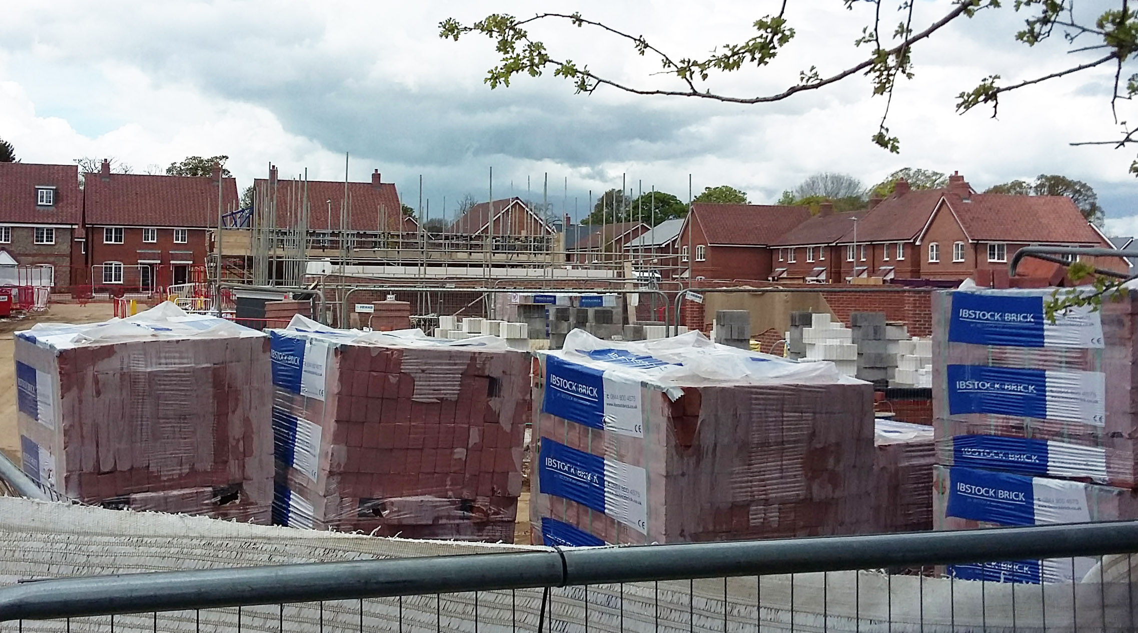 building materials and housing under construction